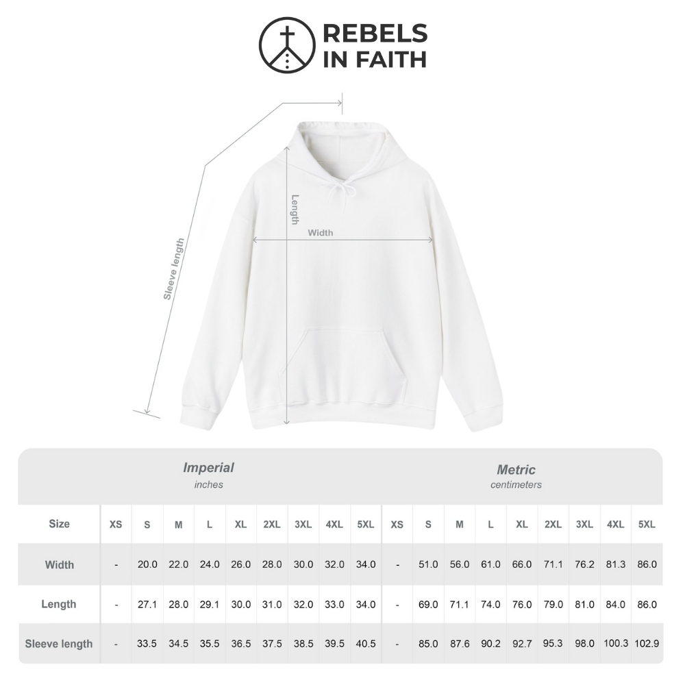 Men's Rebel in Faith - Heavy Blend Hoodie