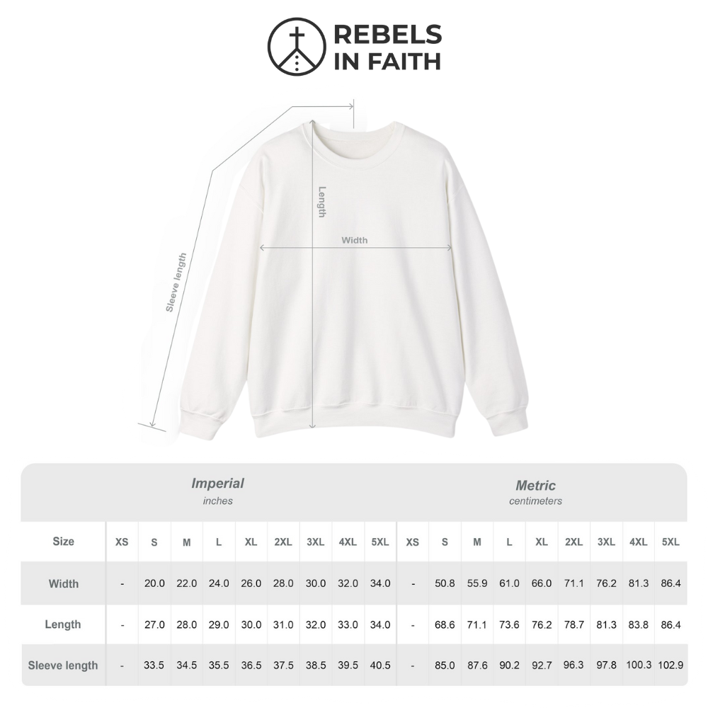 Women's Rebel in Faith - Comfort Crewneck Sweatshirt