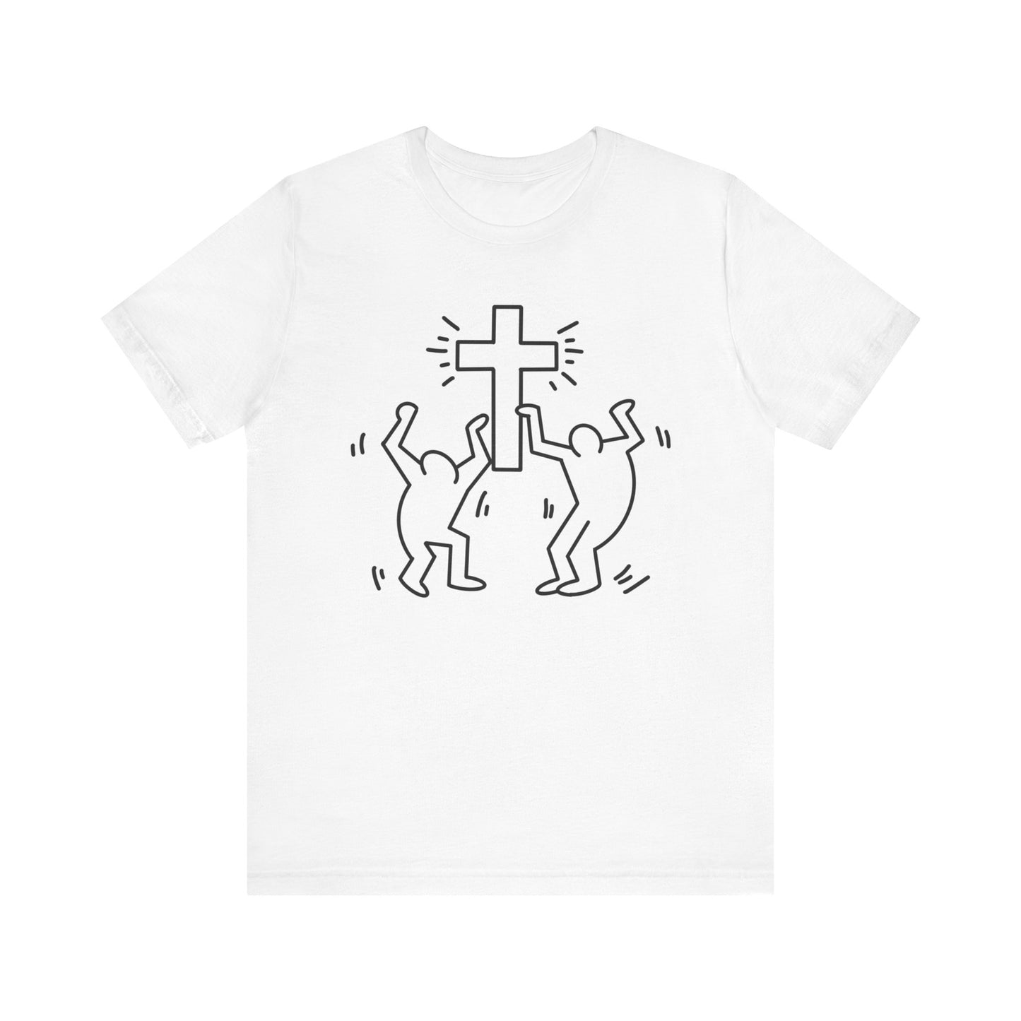 Herring - Inspired Cross - Soft Unisex Jersey Tee - Rebels in Faith
