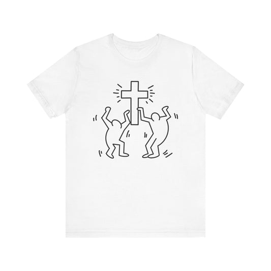Herring - Inspired Cross - Soft Unisex Jersey Tee - Rebels in Faith