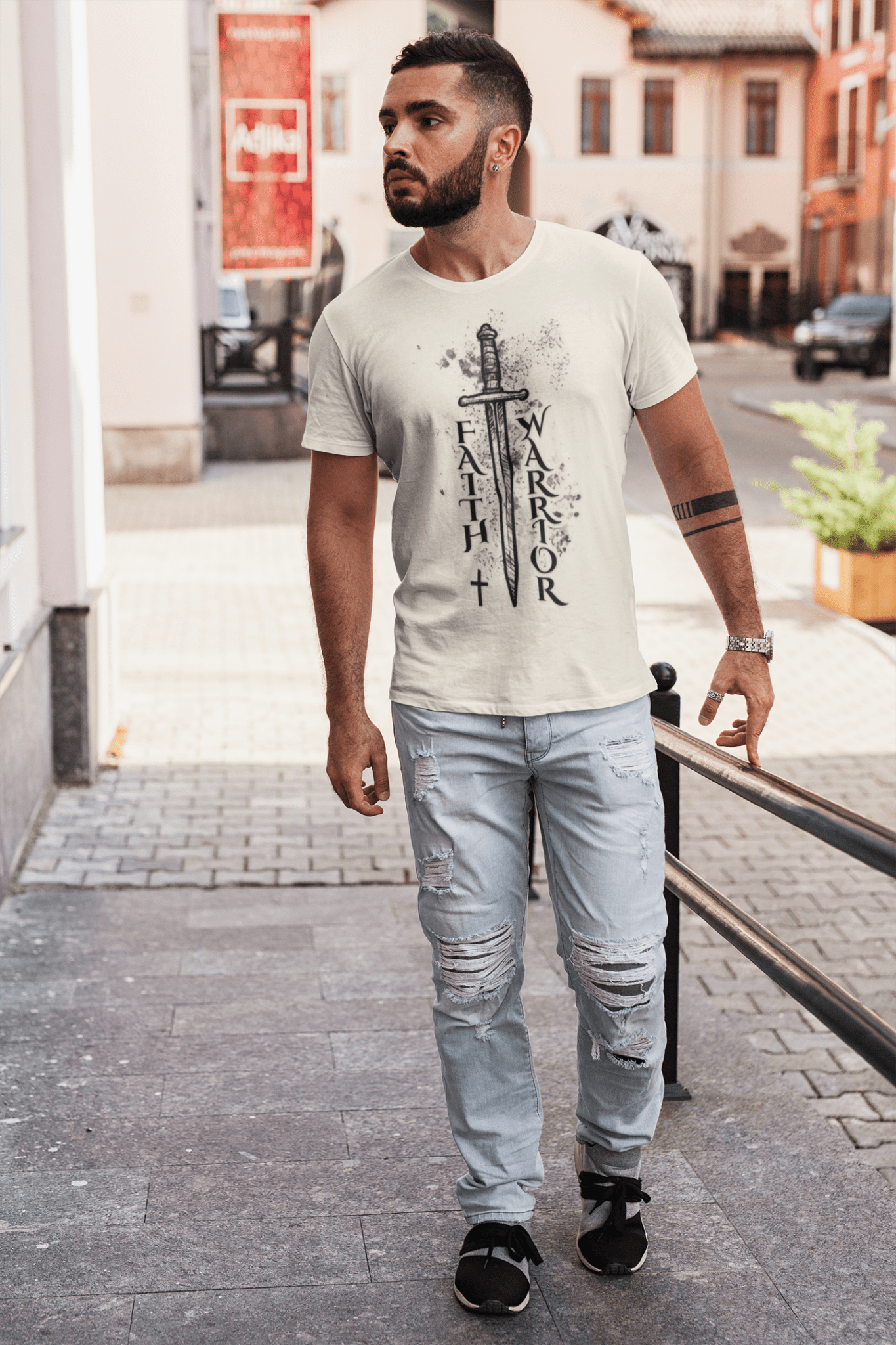 Sword of Faith Warrior - Comfort Tee - Rebels in Faith