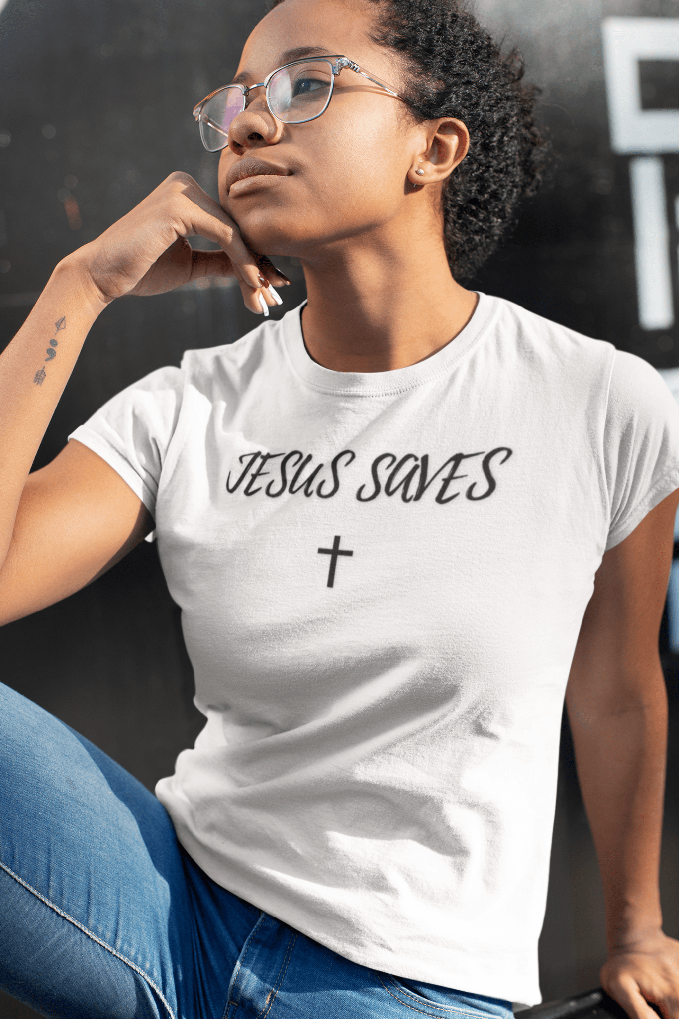 Women's Jesus Saves - Soft Unisex Jersey Tee - Rebels in Faith