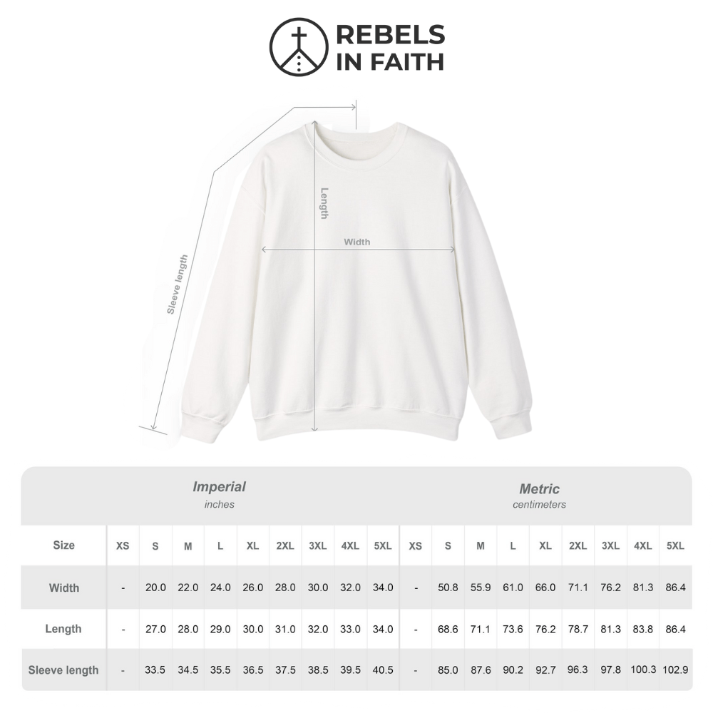 Women's Rebel in Faith - Comfort Crewneck Sweatshirt - Rebels in Faith