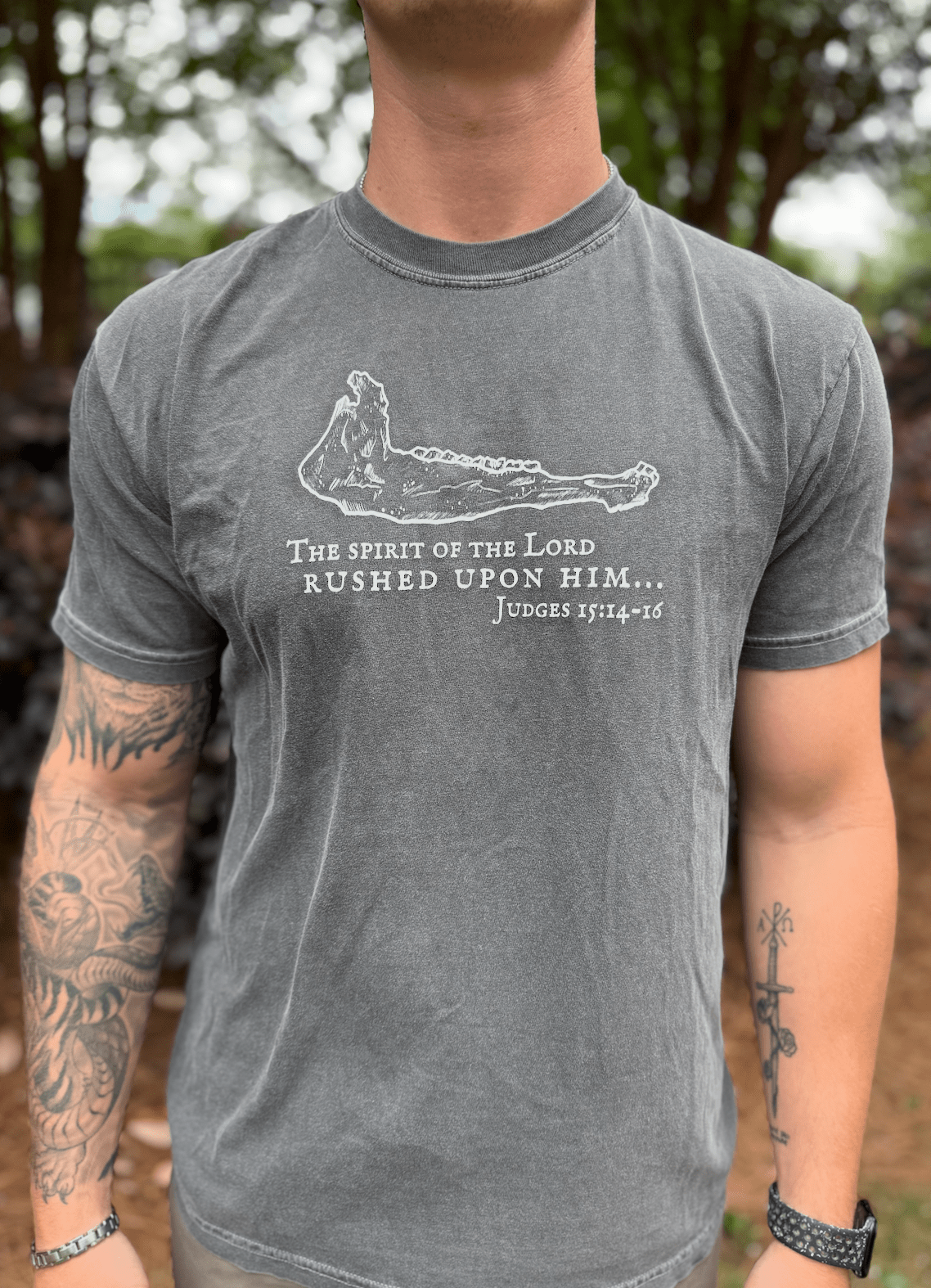 Samson's Donkey Jaw Bone - Comfort Tee - Rebels in Faith
