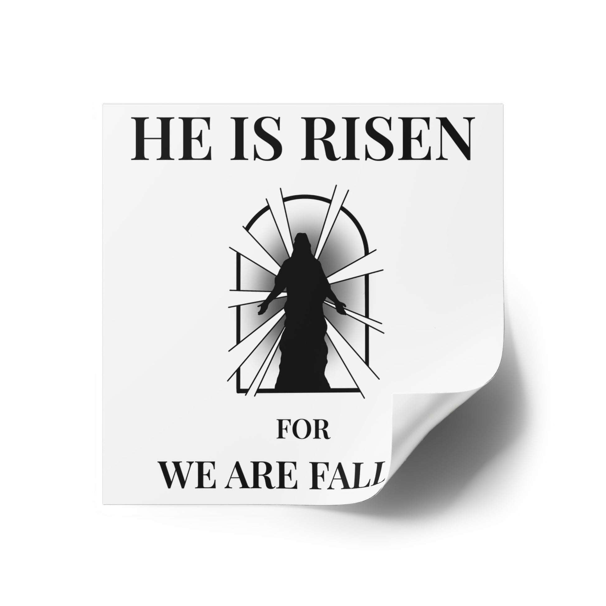 Easter 'He is Risen' Vinyl Sticker - Rebels in Faith