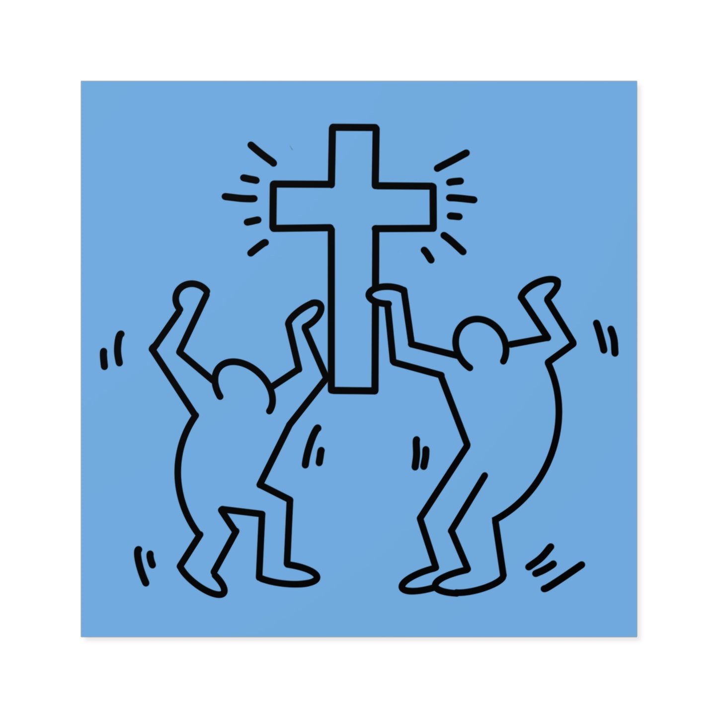 Herring - Inspired Cross - Vinyl Sticker - Rebels in Faith