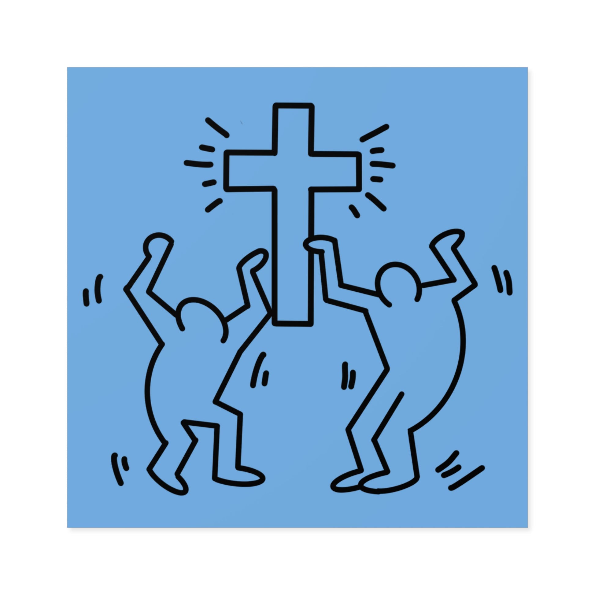 Herring - Inspired Cross - Vinyl Sticker - Rebels in Faith