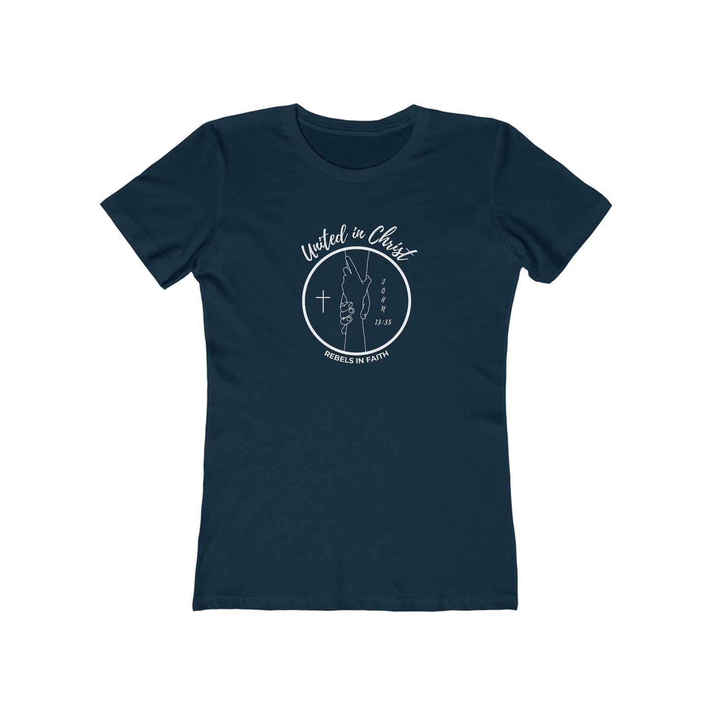 United in Christ - Relaxed Boyfriend Tee - Rebels in Faith
