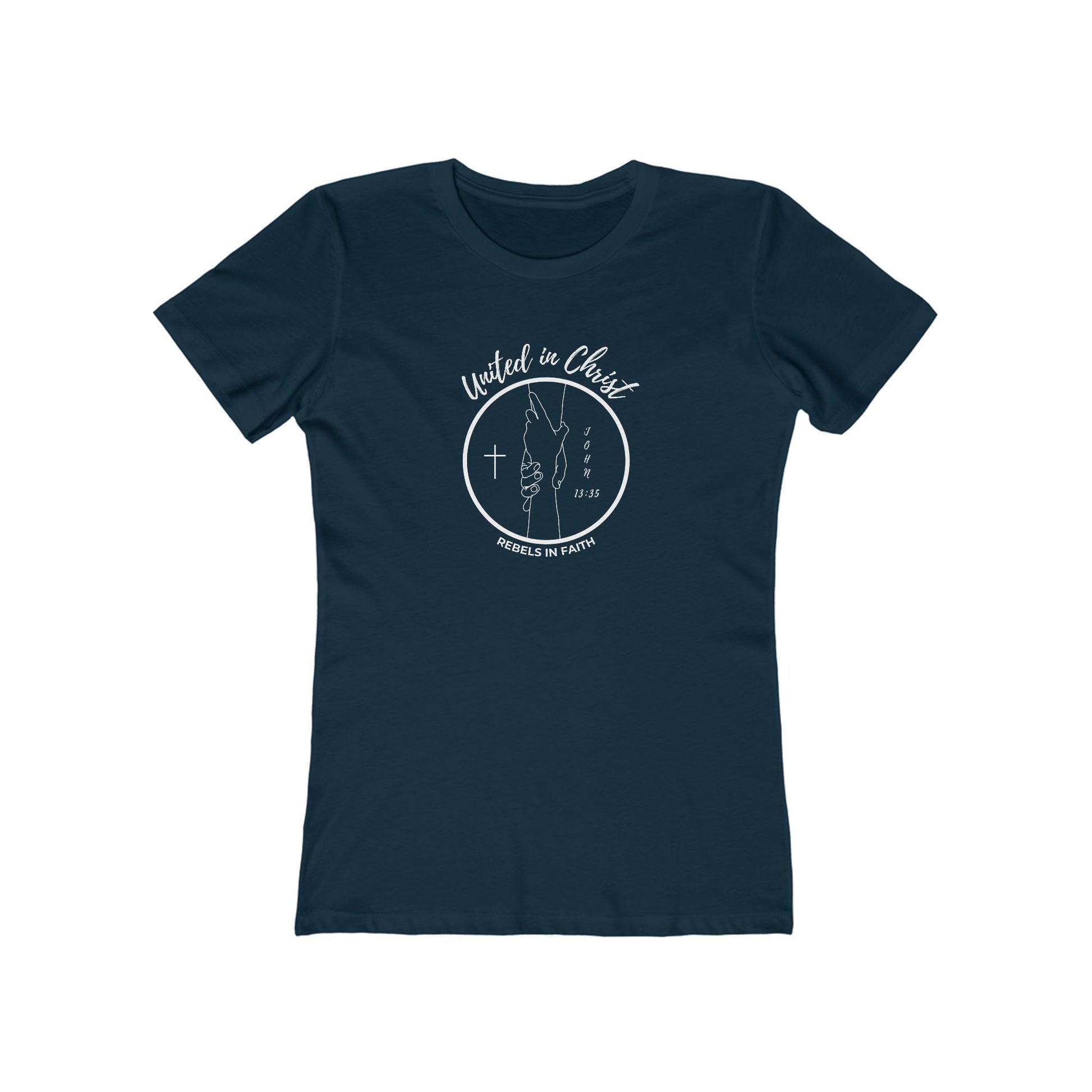 United in Christ - Relaxed Boyfriend Tee - Rebels in Faith