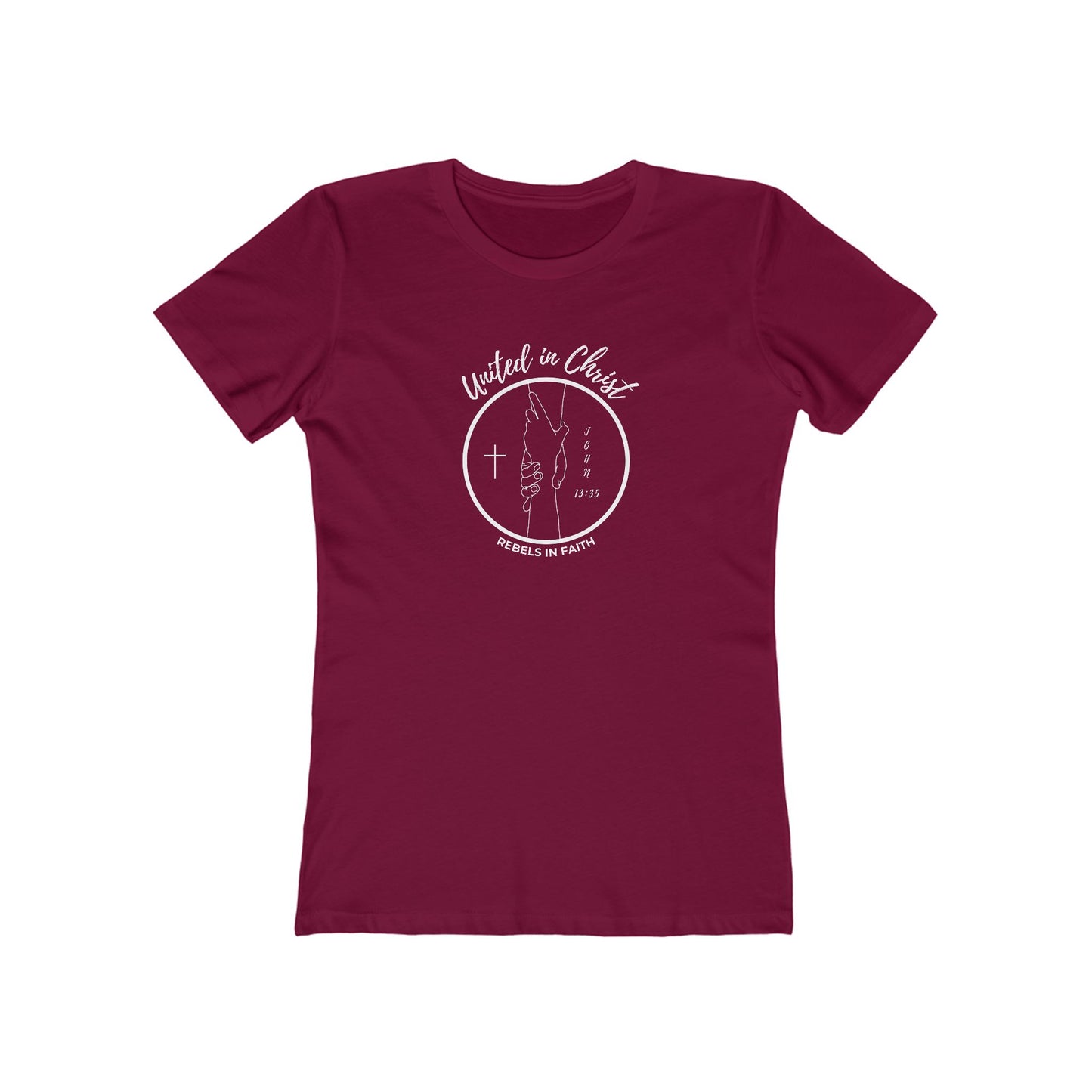 United in Christ - Relaxed Boyfriend Tee - Rebels in Faith