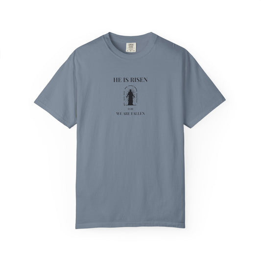 Easter 'He is Risen' - Unisex Comfort Tee - Rebels in Faith